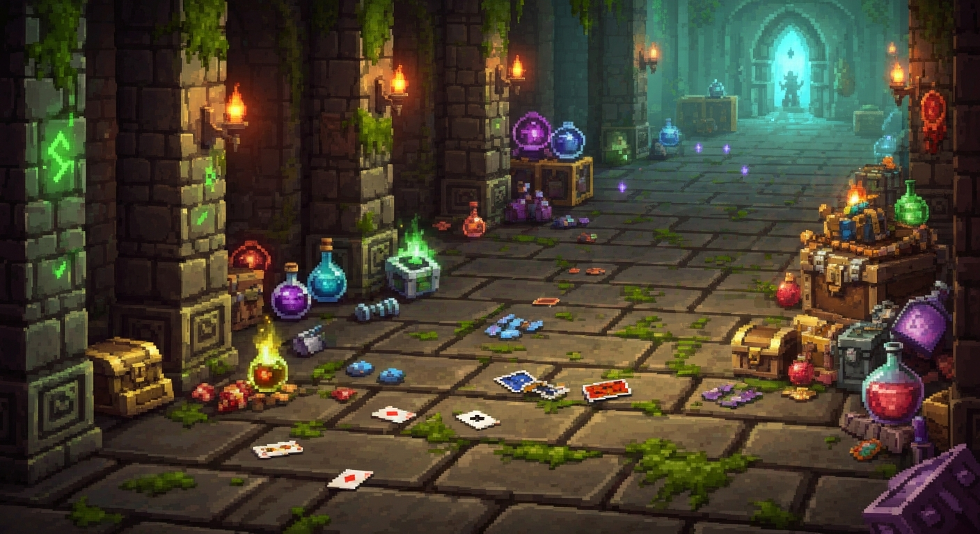Surreal AI-generated game world with shifting landscapes and glowing abstract characters