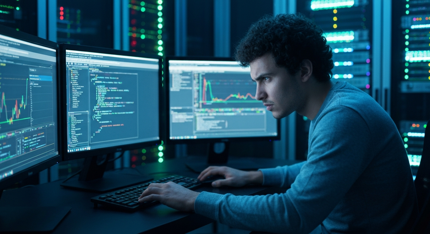 Software engineer managing a high-stakes zero-downtime cloud migration at 2am